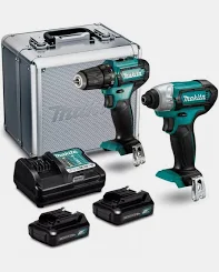 Combo Maleta Atornilladores 12v Makita CLX224SAX
